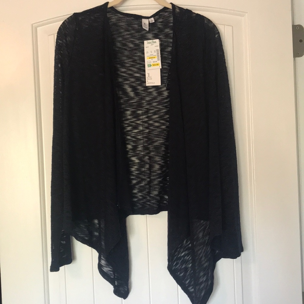 Navy blue long sleeve cardigan